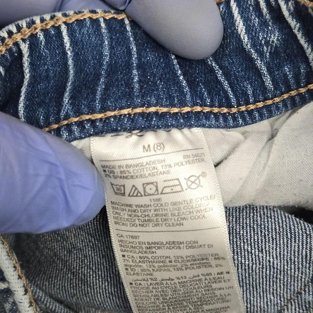 Old Navy Shorts Boys Medium 8 Blue Karate Built-In Flex Max Denim Distressed